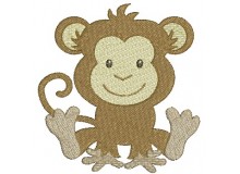 Stickdatei - Dschungeltiere Affe